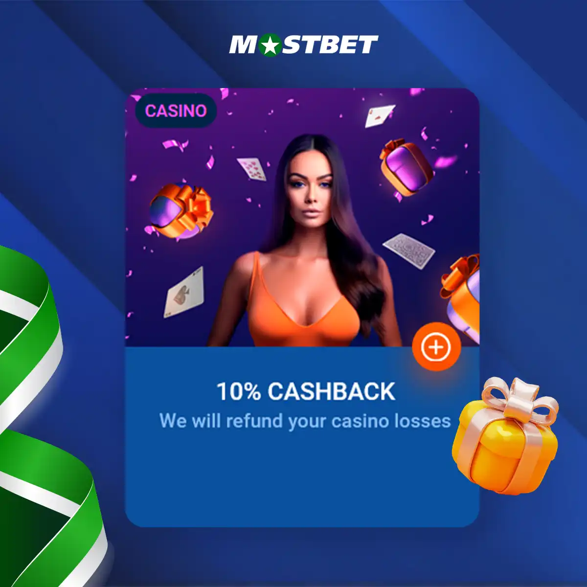 How to get cashback bonus at Mostbet