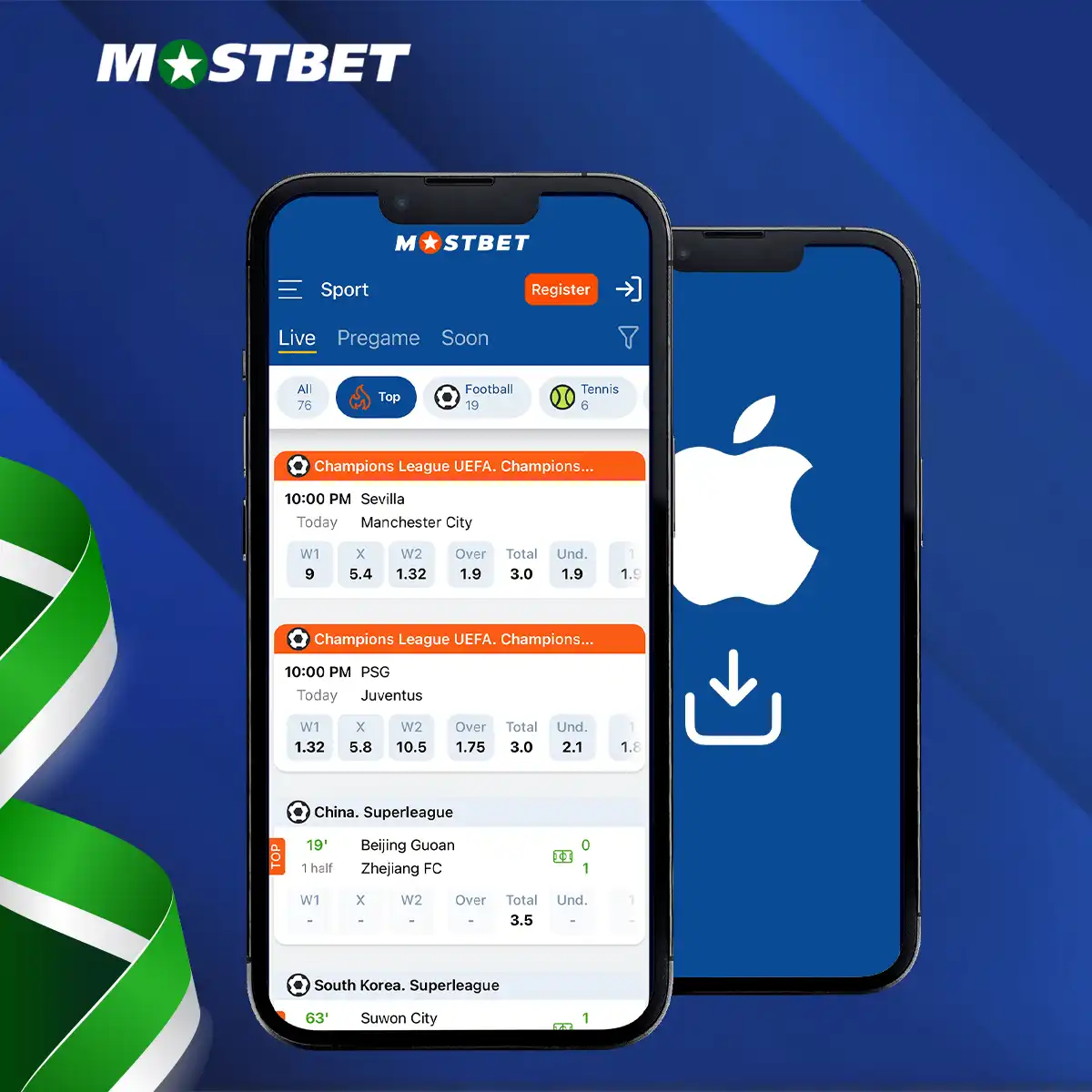 iOS پر Mostbet ایپ کو ڈاؤن لوڈ اور انسٹال کرنے کا طریقہ