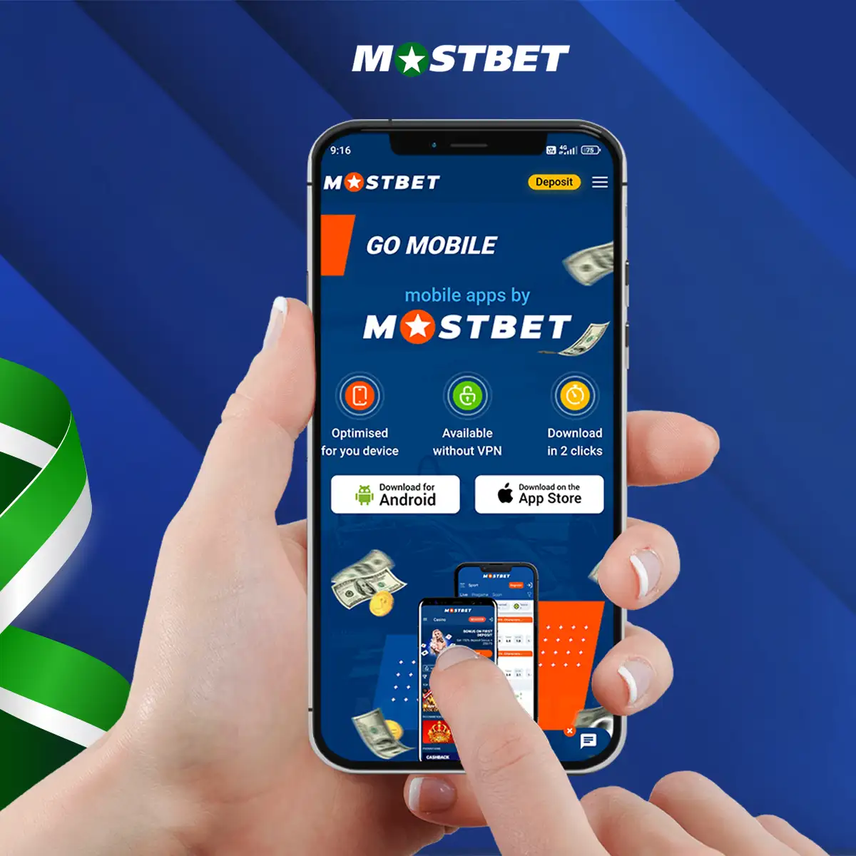 Play Aviator in the Mostbet app