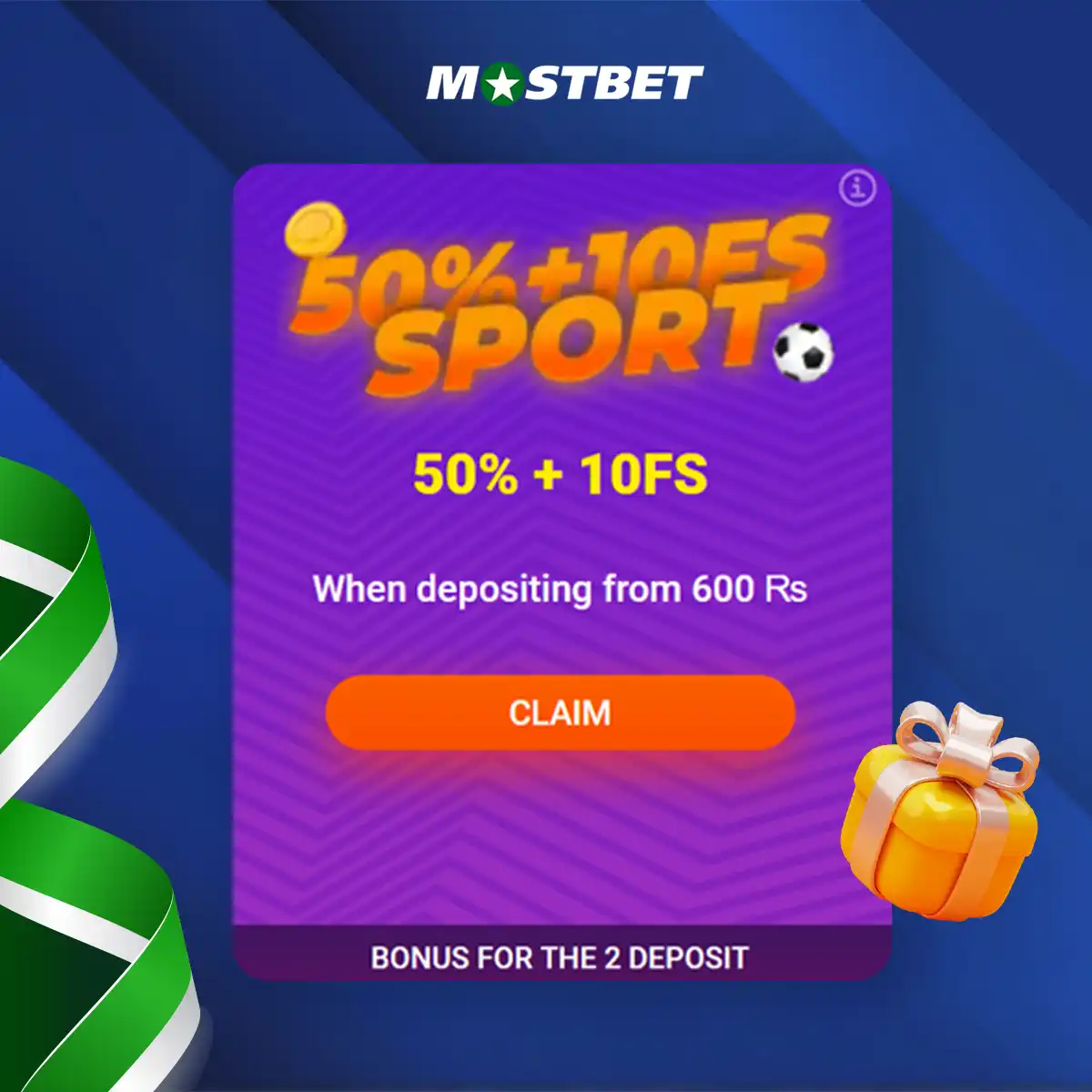 Mostbet دوسرے اور تیسرے ڈپازٹس پر کیسینو بونس پیش کرتا ہے۔