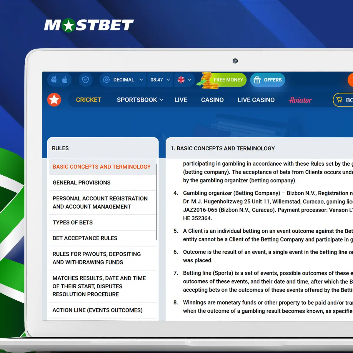 Overview of Mostbet's basic rules and regulations